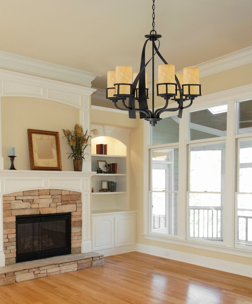 Lámparas Tiffany Polarfox - Lámpara de techo Candle 58 cm